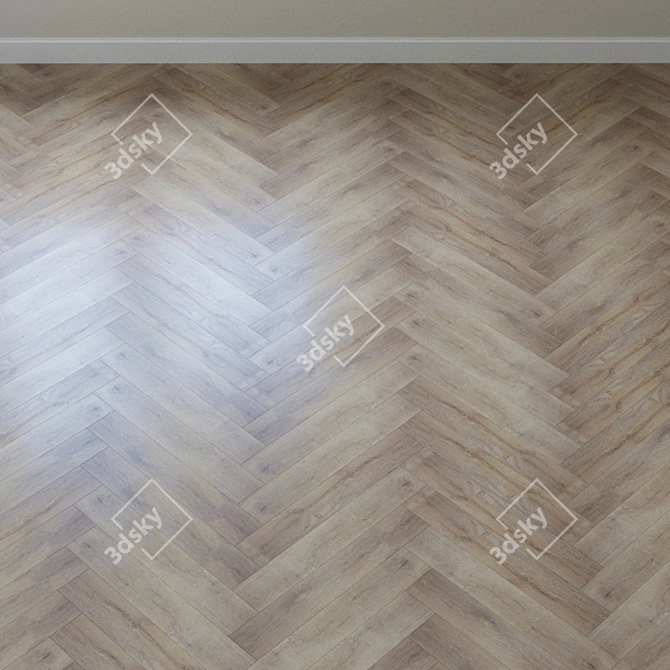 AquaFloor RealWood Click AF 6031 Vinyl Laminate 3D model image 3