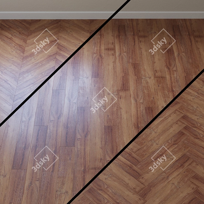 French Fir Vinyl Laminate 3D model image 1