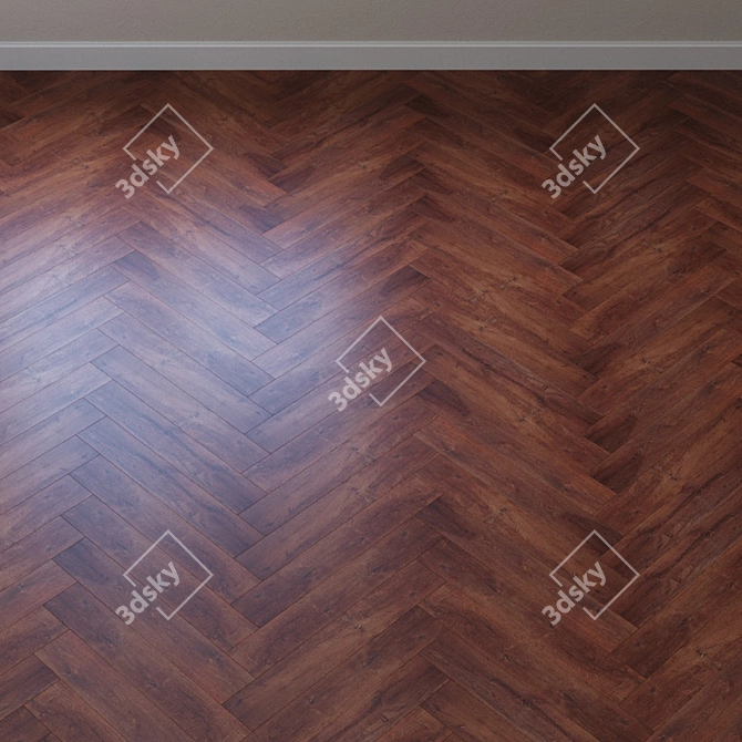 RealWood Click Vinyl Laminate: AquaFloor AF 6033 3D model image 3