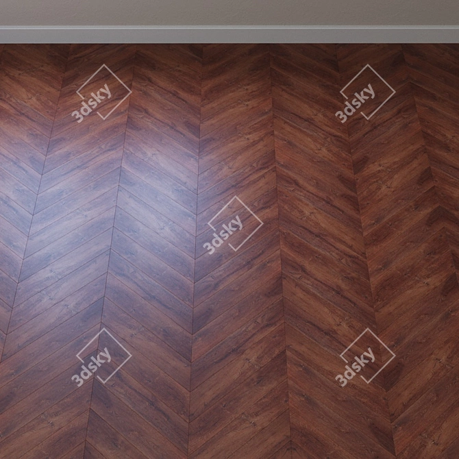 RealWood Click Vinyl Laminate: AquaFloor AF 6033 3D model image 4