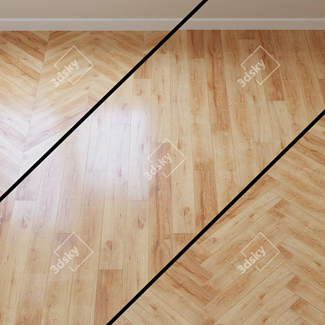 French Fir Vinyl Laminate Flooring 3D model image 1