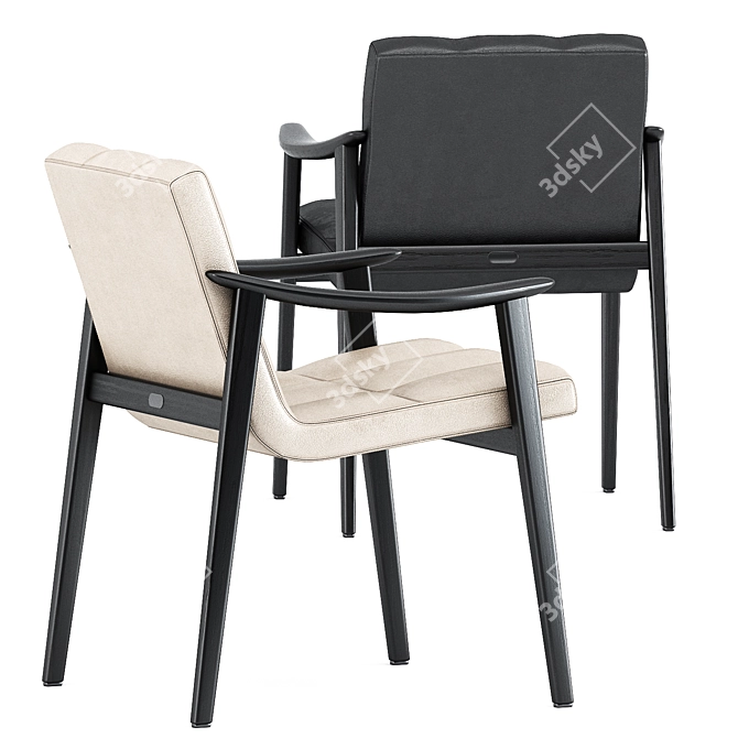 Sleek and Stylish FYNN Chair 3D model image 2