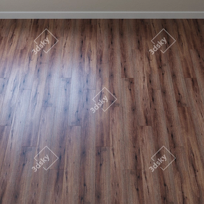 French Pine AquaFloor Laminate 3D model image 2