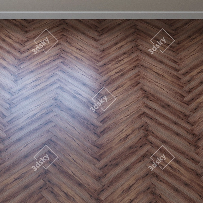 French Pine AquaFloor Laminate 3D model image 4