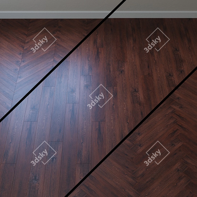 French Fir Vinyl Laminate 3D model image 1