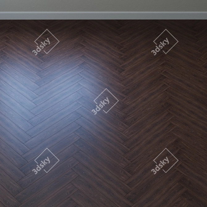 French Oak Vinyl Laminate 3D model image 3