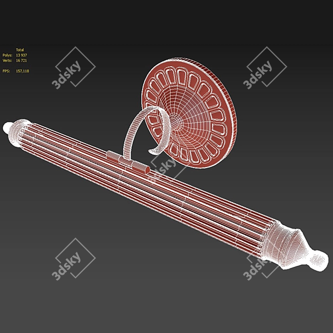 Classic Picture Wall Lamp | L-700mm 3D model image 2
