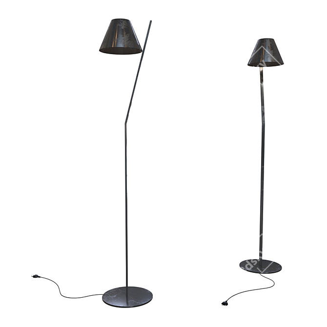 Elegant Petite Floor Lamp-Illuminate Your Space 3D model image 1