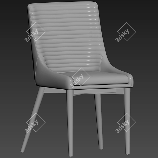 Stylish Blaisell Parsons Chair Set 3D model image 3