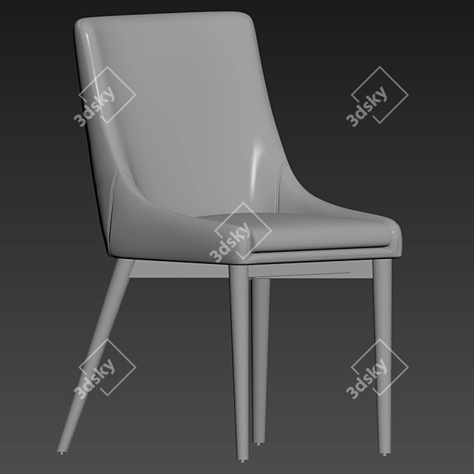 Stylish Blaisell Parsons Chair Set 3D model image 4