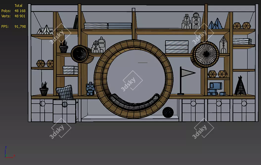 Cosmic Kids Rack 3D model image 3