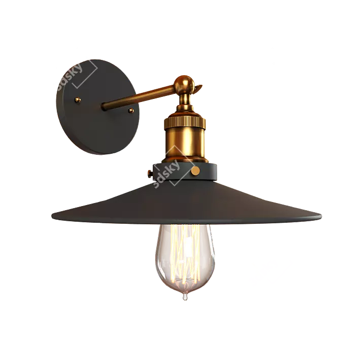 Loft IT Metal Pendant Light 3D model image 2