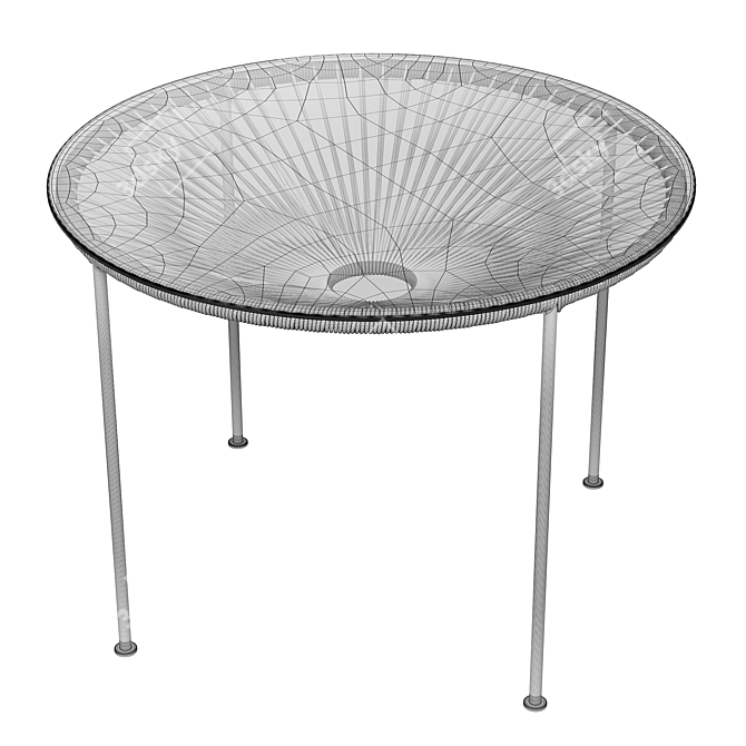 Zica Outdoor End Table: Stylish and Durable 3D model image 3