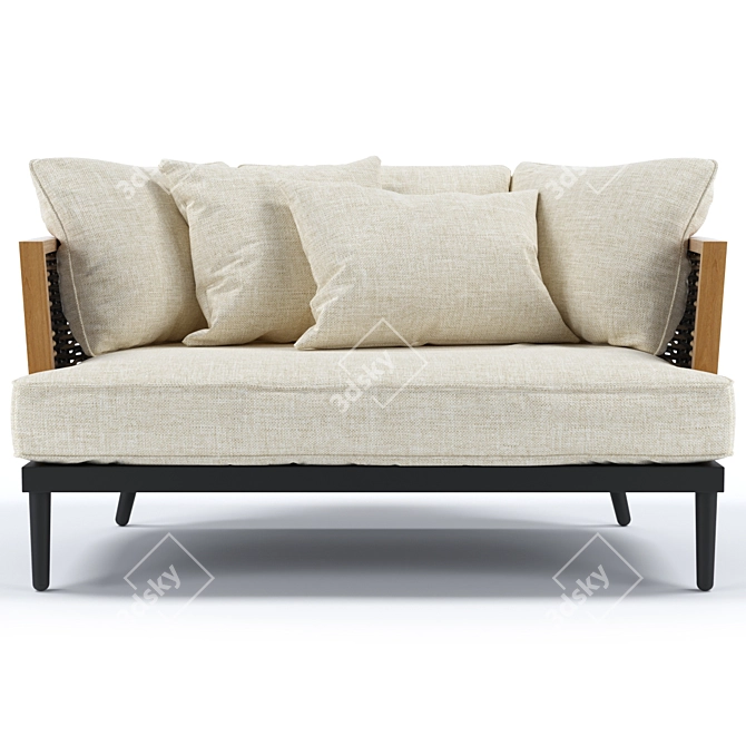 Contemporary Slettvoll Marty 2-Seater Sofa 3D model image 2