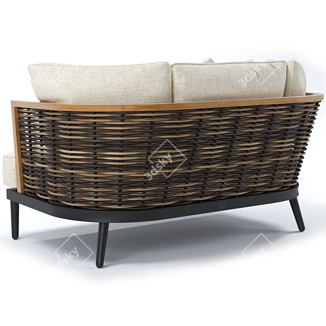 Contemporary Slettvoll Marty 2-Seater Sofa 3D model image 3