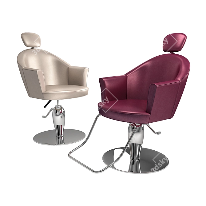 Maletti Musette: Stylish Swivel Chair 3D model image 1