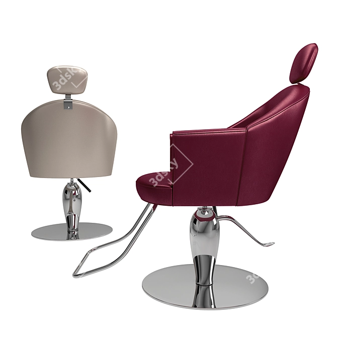 Maletti Musette: Stylish Swivel Chair 3D model image 3