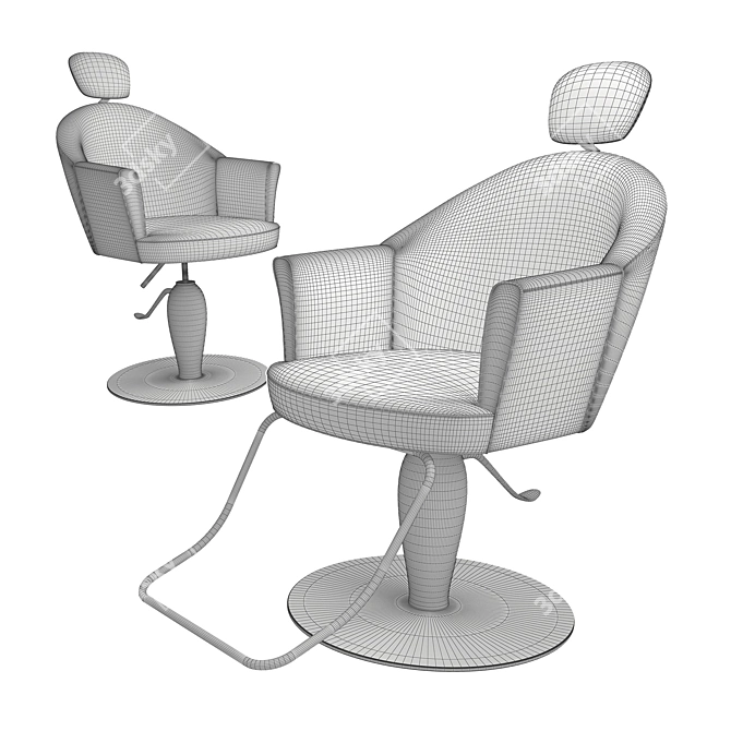 Maletti Musette: Stylish Swivel Chair 3D model image 4