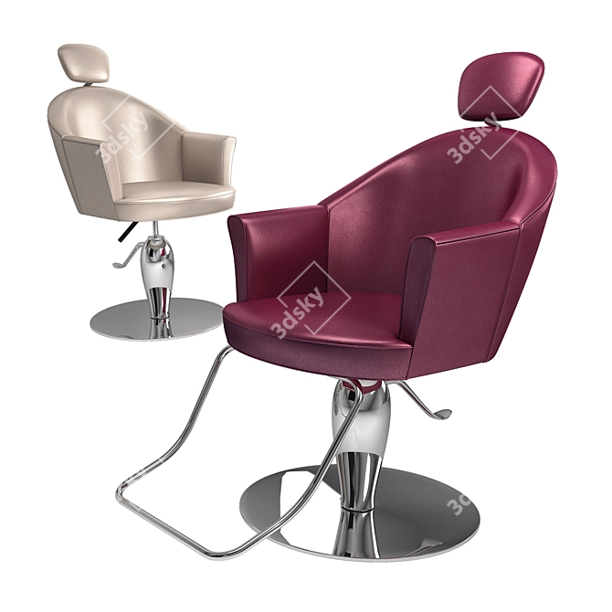 Maletti Musette: Stylish Swivel Chair 3D model image 6