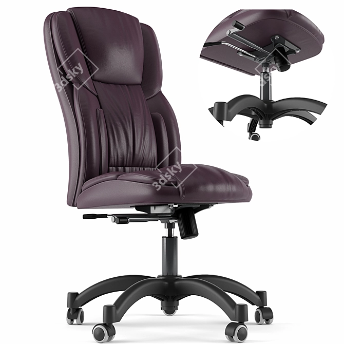 Ergonomic Serta Executive Chair 3D model image 4