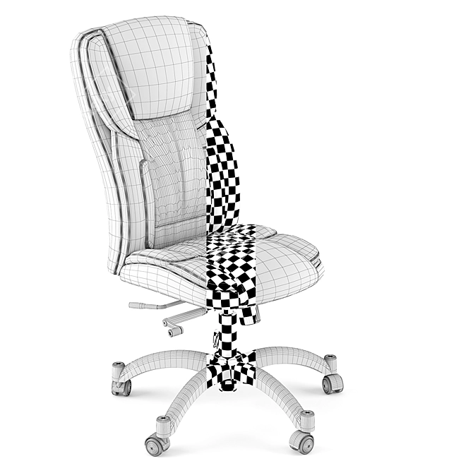 Ergonomic Serta Executive Chair 3D model image 5