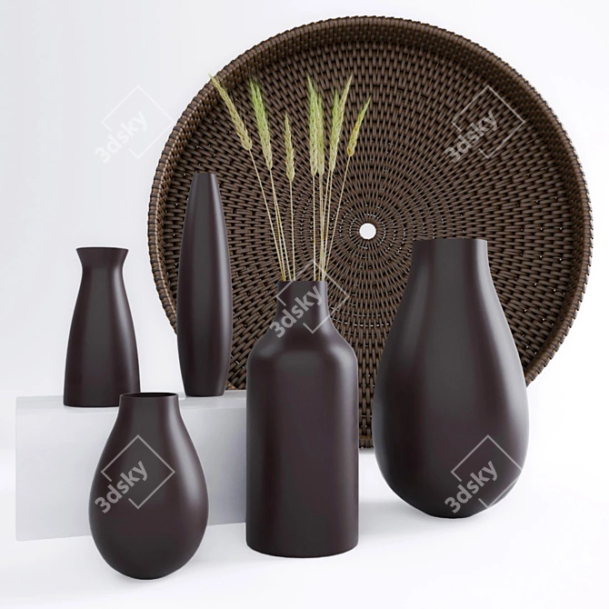 Elegant Decor Set: Perfect for Any Space 3D model image 1