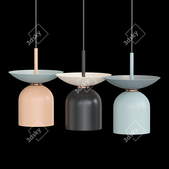 Scandi Style Pendant Lamp "Lampatrom JESS 3D model image 2