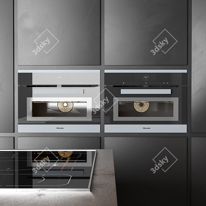 Modern Miele Kitchen Set 3D model image 3