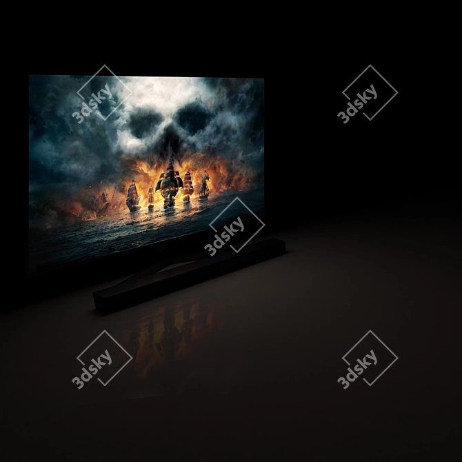 Samsung 65" RU7470U 4K Smart TV 3D model image 4