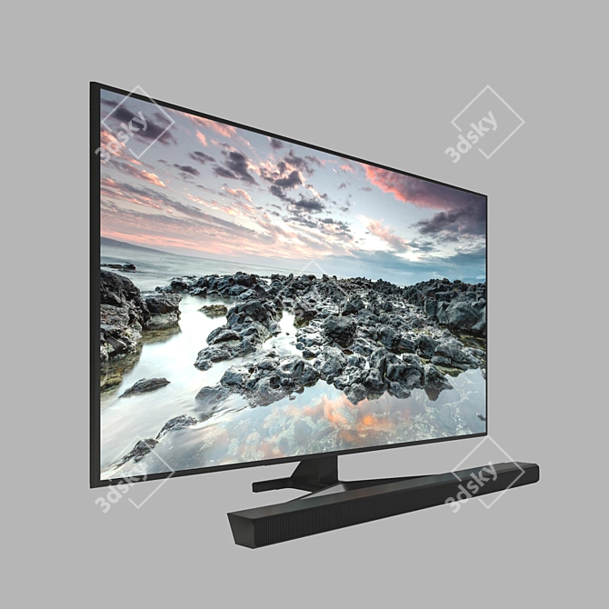 Samsung 65" RU7470U 4K Smart TV 3D model image 5