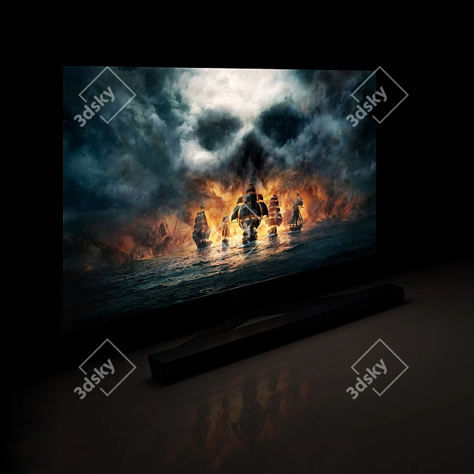 Samsung 65" RU7470U 4K Smart TV 3D model image 6