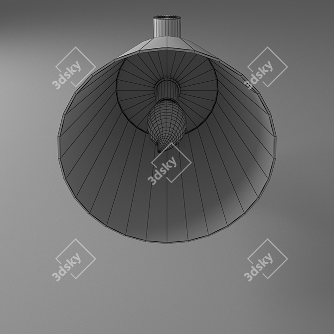 Elegant Wooden Wall Light - 4K Texture 3D model image 5