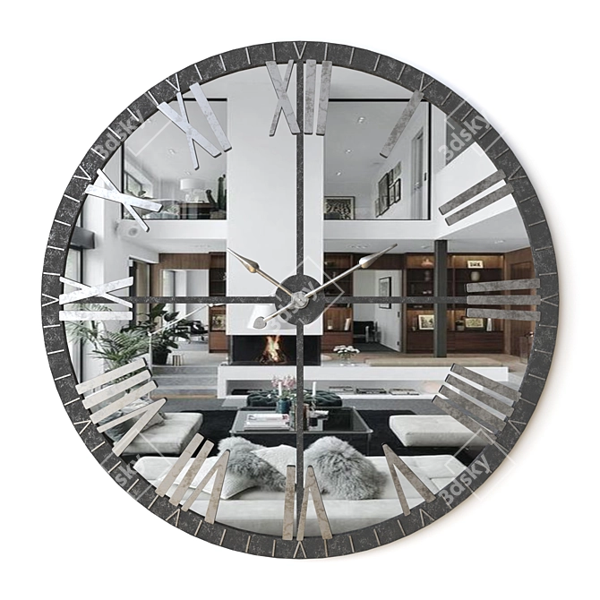 Elegant Uttermost Wall Clock 3D model image 3