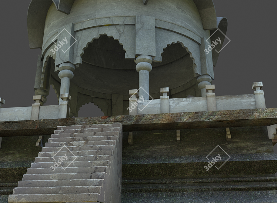 Ancient Temple Ruins 3D model image 2