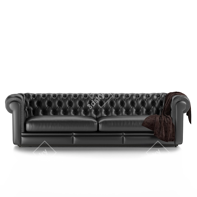 Luxurious Fendi Sofa: Albione 3D model image 4