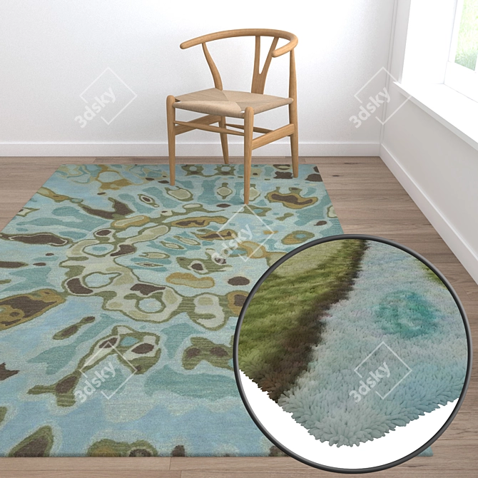 High-Quality Carpet Set 3D model image 5