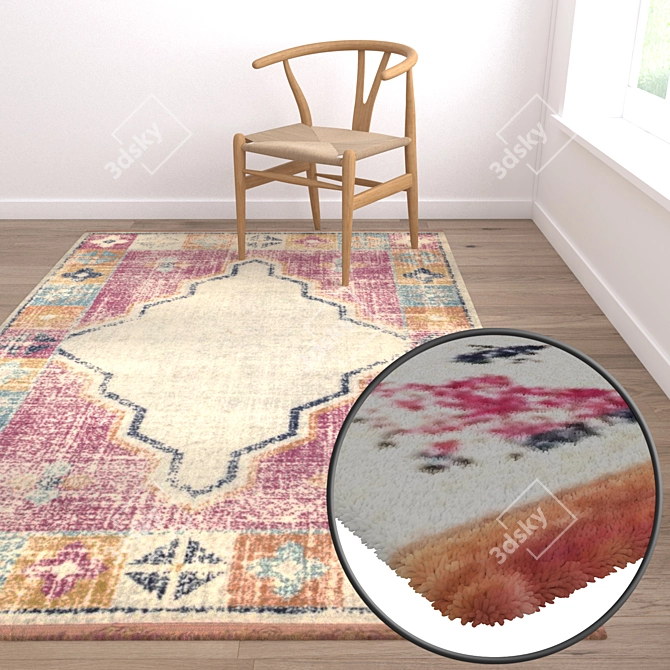 Versatile High-Quality Carpet Set 3D model image 5