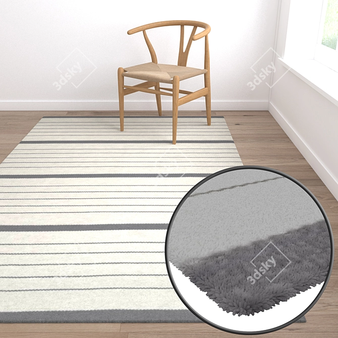 Luxury Carpets Set | High-Quality Textures 3D model image 5