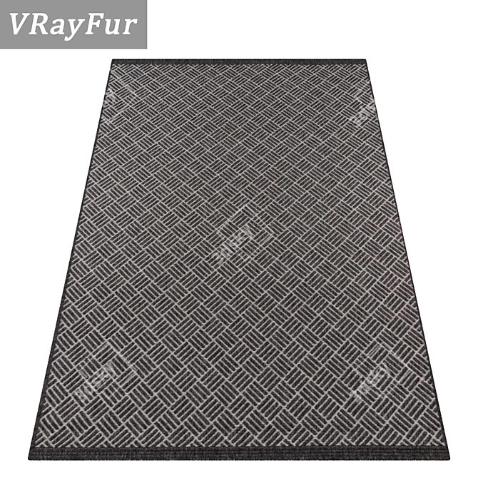 Patterned Carpets Set 3D model image 2