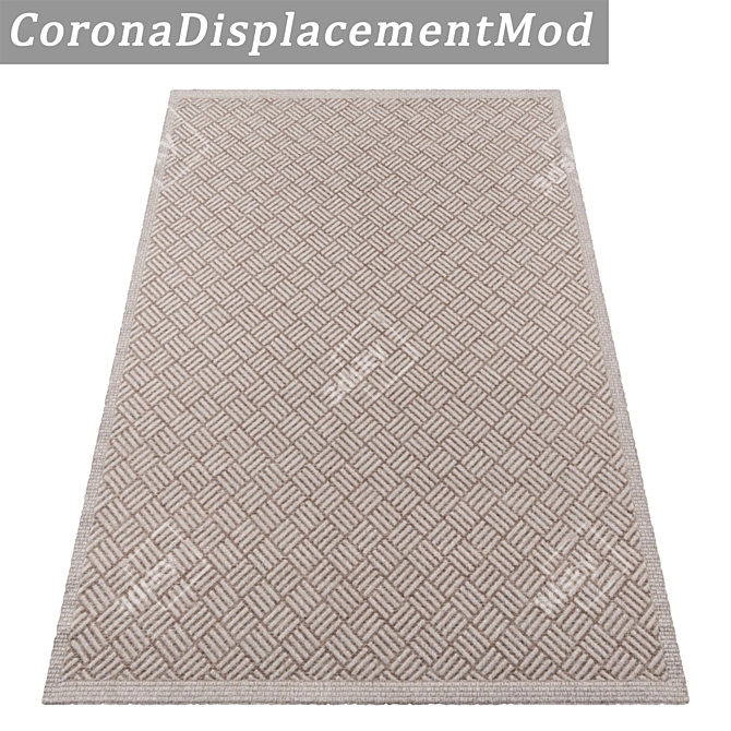 Patterned Carpets Set 3D model image 4