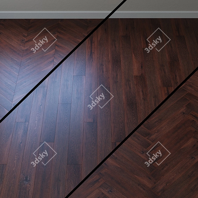 French Fir Vinyl Laminate 3D model image 1