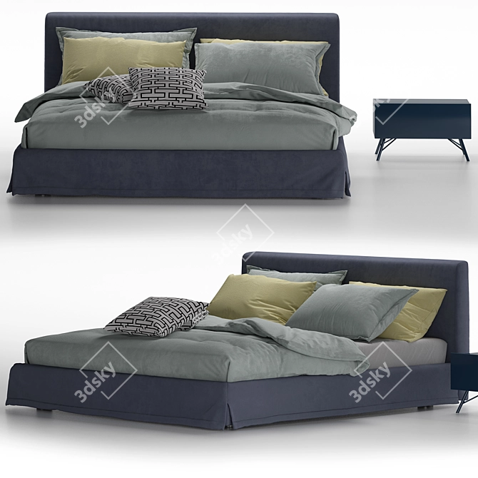 Elegance Dream Bed 3D model image 1