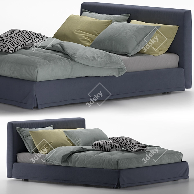 Elegance Dream Bed 3D model image 2