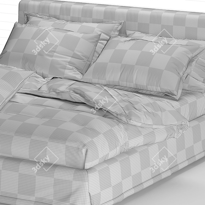 Elegance Dream Bed 3D model image 5