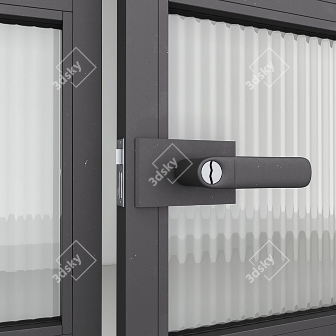  Modern Aluminium Door 3D model image 4