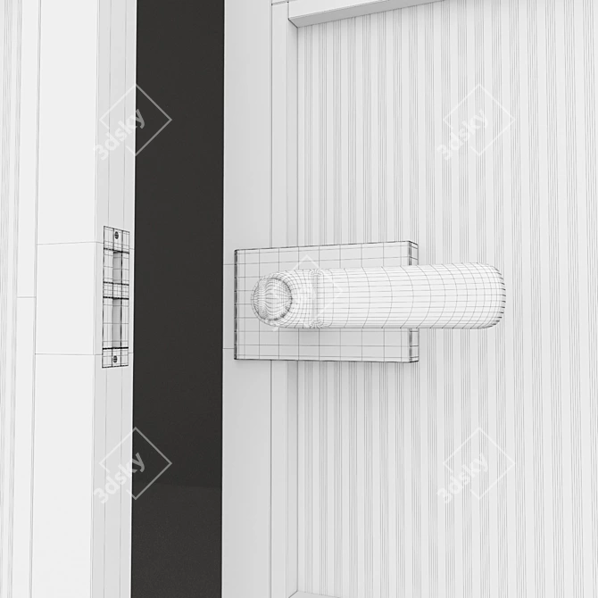  Modern Aluminium Door 3D model image 5