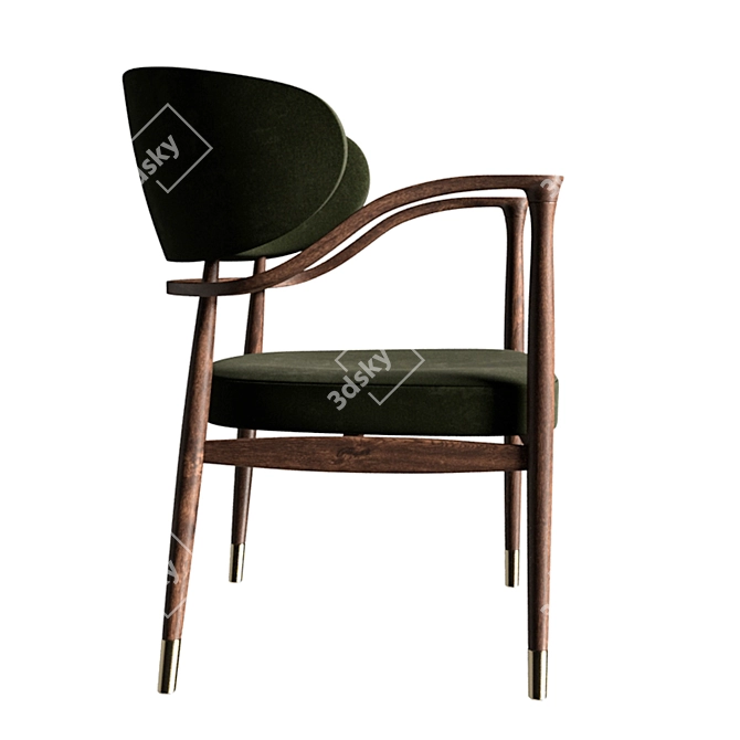 MASON Upholstered Dining Chair 3D model image 8