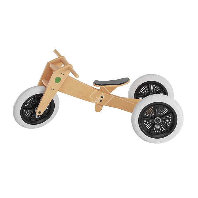 Wishbone 3-in-1 Natural Bike 3D model image 2