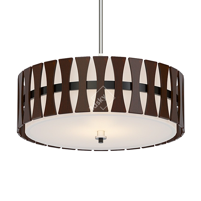 Rustic Charm: Kichler Cirus 24" Pendant 3D model image 1