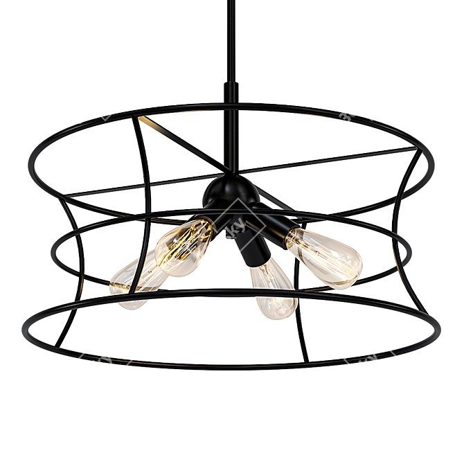 Bronze Pendant Light - Felix 3D model image 1